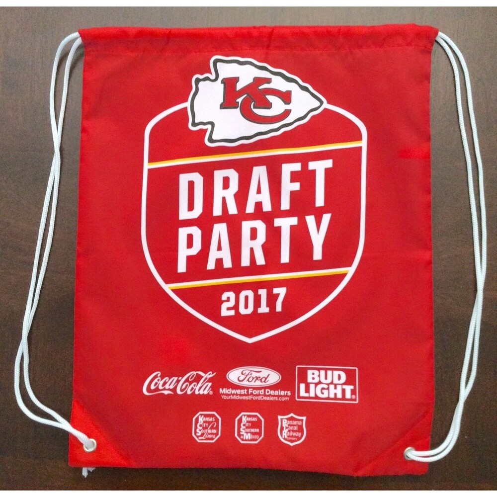 2017 Kansas City Chiefs Draft Party Bag Patrick Mahomes Rookie Year KC NFL